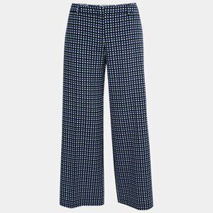 Max Mara Weekend Trousers Blue Black Check 8